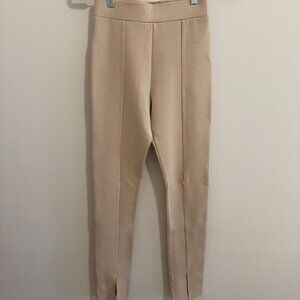 Issy full length spandex pants with slit - size 8